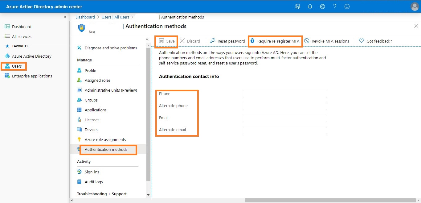 Reset MFA – CSP/MSP 24 X 7 Support